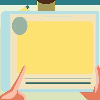 EPS 해외이미지 디자인 백그라운드 일러스트 손가락 프레임 들기 신체부위 파란색 노란색 플랫 카피스페이스 해외일러스트 손 컬러 모션 사람 공백 파일형식 벡터 이미지허브