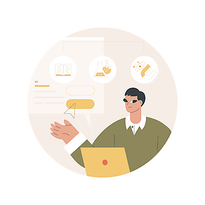 JPG 해외이미지 학생 남자 일러스트 한명 성인 책 노트북 스터디 손들기 디지털 계획 강의 대학교 비커 원자 커서 인터넷창 U자형자석 프로그램 성인남자한명만 해외일러스트 1 컨셉 인터넷 학교 모션 실험기구 사람 전자제품 학습 자석 남자한명만 성인남자만 파일형식 이미지허브