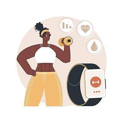 EPS 해외이미지 여자 허리손 일러스트 그래프 건강 한명 들기 상반신 성인 운동복 운동 아령 물방울 하트 어플리케이션 맥박 근육질 스마트워치 성인여자한명만 해외일러스트 모양 1 옷 포즈 의학 모션 근육 사람 스마트기기 몸매 웨어러블 여자한명만 성인여자만 파일형식 벡터 이미지허브