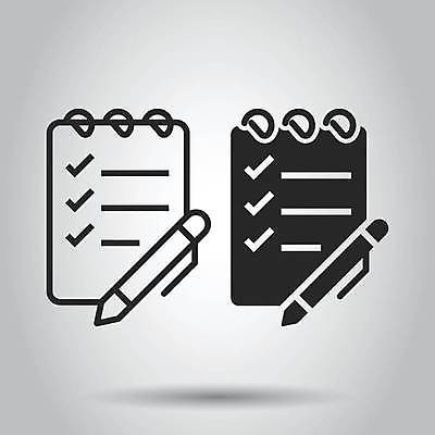 EPS 해외이미지 종이 선 일러스트 비즈니스 통신 사무실 연필 펜 쪽지 공책 웹 메시지 플랫 선택 계획 질문 계약 체크표시 흔적 사인 보고서 서식 문서 클립 윤곽 페이지 패드 경영 서류판 설문지 얇은 조언 체크리스트 타격 프로젝트 목차 해외일러스트 컨셉 인터넷 모션 문구용품 학용품 필기구 사무용품 확인 파일형식 벡터 이미지허브