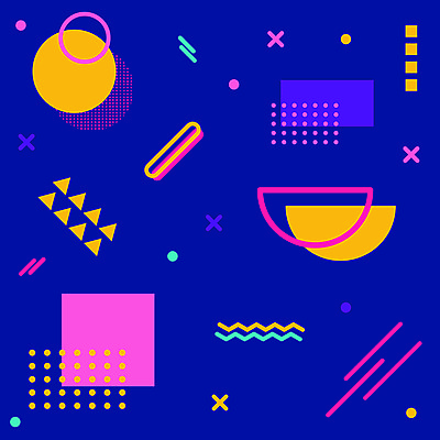 EPS 해외이미지 도형 선 백그라운드 패턴 일러스트 추상 사람없음 컬러풀 화려 기하학 엘리먼트 멤피스디자인 해외일러스트 디자인 컬러 컨셉 무늬 파일형식 벡터 이미지허브