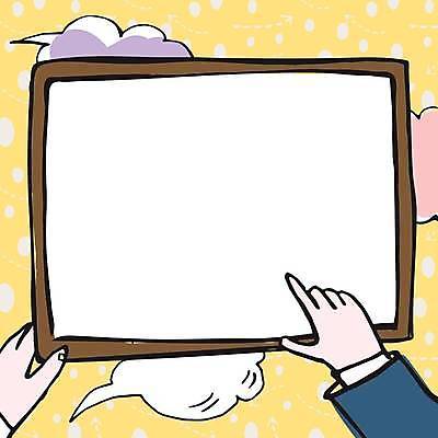 EPS 해외이미지 손 말풍선 일러스트 프레임 신체부위 사각형 가리킴 잡기 카피스페이스 해외일러스트 도형 모션 사람 손짓 공백 파일형식 벡터 이미지허브