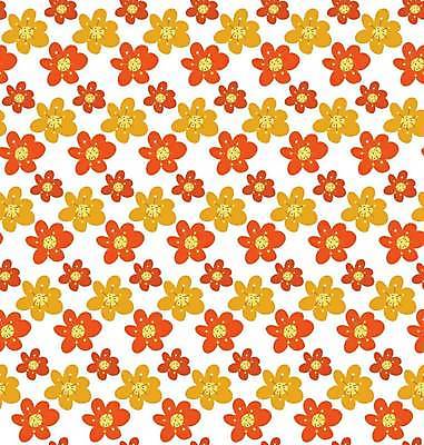 EPS 해외이미지 꽃 백그라운드 패턴 일러스트 사람없음 노란색 주황색 낙서 심플 보테니컬아트 해외일러스트 식물 컬러 무늬 파일형식 벡터 이미지허브