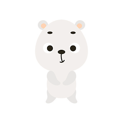 JPG 해외이미지 일러스트 사람없음 귀여움 만화 곰캐릭터 북극곰 해외일러스트 동물캐릭터 컨셉 곰 파일형식 이미지허브