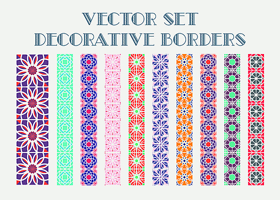 JPG 해외이미지 디자인 꽃무늬 일러스트 미술 사람없음 장식 세트 화려 아라베스크 해외일러스트 꽃 컨셉 무늬 문화예술 파일형식 이미지허브