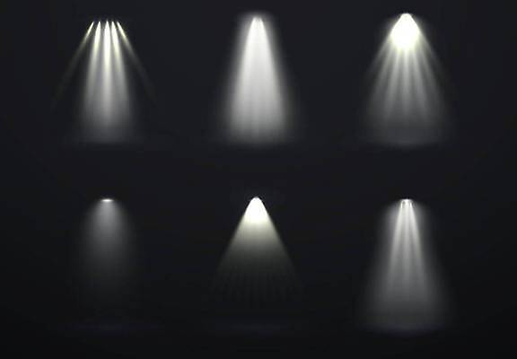 EPS 해외이미지 일러스트 조명 사람없음 빛 세트 광선 스포트라이트 엘리먼트 해외일러스트 파일형식 벡터 이미지허브