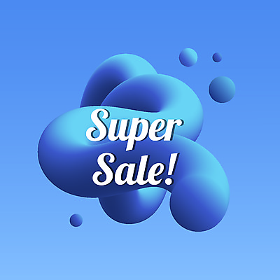 JPG 디자인 일러스트 추상 사람없음 파란색 쇼핑 3D 세일 국내일러스트 해외일러스트 컬러 무늬 디지털합성 파일형식 이미지허브