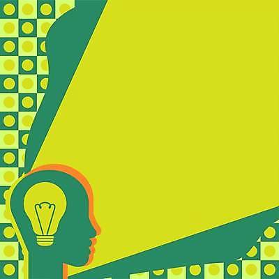 EPS 해외이미지 실루엣 백그라운드 컨셉 패턴 일러스트 전구 프레임 사람없음 초록색 노란색 얼굴모양 카피스페이스 해외일러스트 모양 얼굴 컬러 무늬 촬영기법 공백 파일형식 벡터 이미지허브