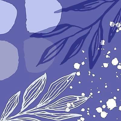 EPS 해외이미지 포스터 줄기 잎 일러스트 추상 사람없음 보라색 라인아트 번짐 해외일러스트 식물 선 컬러 무늬 파일형식 벡터 효과 이미지허브