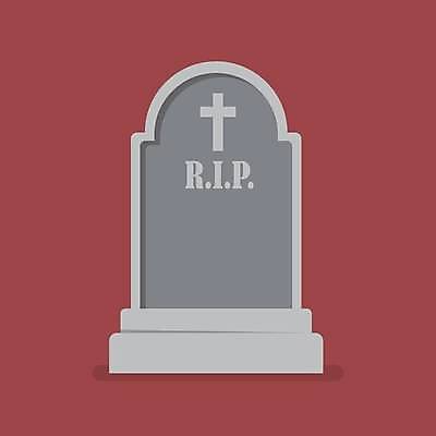 EPS 해외이미지 일러스트 사람없음 빨간색 할로윈 무덤 비석 해외일러스트 컬러 파일형식 벡터 이미지허브