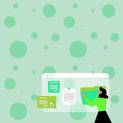 EPS 해외이미지 디자인 여자 백그라운드 일러스트 프레임 한명 상반신 성인 연두색 스크린 폴더 얼굴없음 성인여자한명만 카피스페이스 해외일러스트 1 사람 초록색 공백 파일 여자한명만 성인여자만 파일형식 벡터 이미지허브