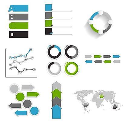EPS 해외이미지 일러스트 비즈니스 그래프 사람없음 인포그래픽 회색 스마트 해외일러스트 컬러 컨셉 파일형식 벡터 이미지허브