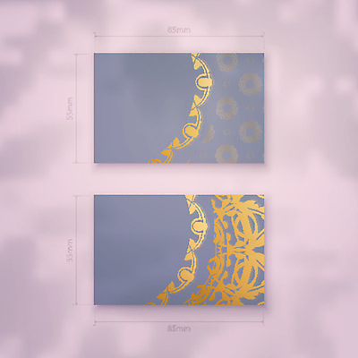 EPS 해외이미지 디자인 백그라운드 패턴 일러스트 명함 사람없음 세트 회색 금색 고급 만다라 목업 해외일러스트 컬러 컨셉 무늬 파일형식 벡터 이미지허브