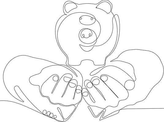 EPS 해외이미지 손 라인일러스트 일러스트 들기 신체부위 돼지저금통 라인아트 손그림 손모으기 드로잉 해외일러스트 선 모션 미술 사람 손짓 저금통 파일형식 벡터 이미지허브