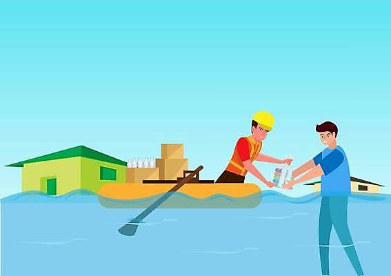 EPS 해외이미지 옷 음식 일러스트 바람 날씨 주택 함께함 경고 물 상자 잡기 위험 컨테이너 가난 홍수 서비스 주기 폭풍 커뮤니티 공유 기부 돌봄 소셜 재앙 지원 헬프 카피스페이스 자선단체 필요 해외일러스트 자연요소 산업 컨셉 모션 건물 공백 도움 그룹 자연재해 자선 파일형식 벡터 이미지허브