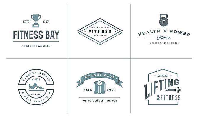 EPS 해외이미지 디자인 스포츠 운동화 일러스트 사람없음 세트 운동 라벨 아령 헬스장 트로피 심볼 체육관 체중계 케틀벨 해외일러스트 신발 프레임 건강 헬스 상_우승 파일형식 벡터 이미지허브