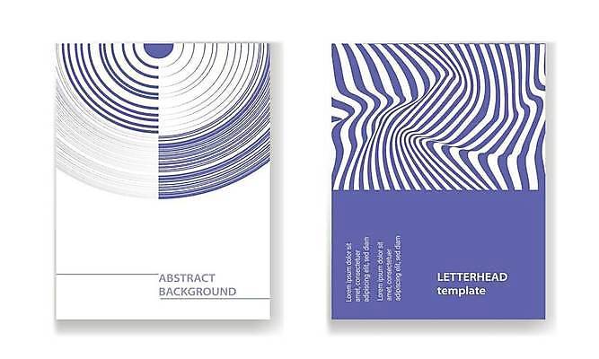 EPS 해외이미지 포스터 일러스트 추상 사람없음 세트 보라색 줄무늬 원형 라인아트 해외일러스트 도형 선 컬러 무늬 파일형식 벡터 이미지허브