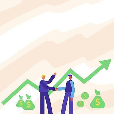 EPS 해외이미지 남자 화살표 백그라운드 일러스트 비즈니스 악수 프레임 성인 두명 동전 인사 비즈니스맨 돈자루 계약 베이지색 얼굴없음 성인남자만 카피스페이스 해외일러스트 컬러 돈 사람 손짓 공백 예절 직장인 남자만 성인만 파일형식 벡터 이미지허브