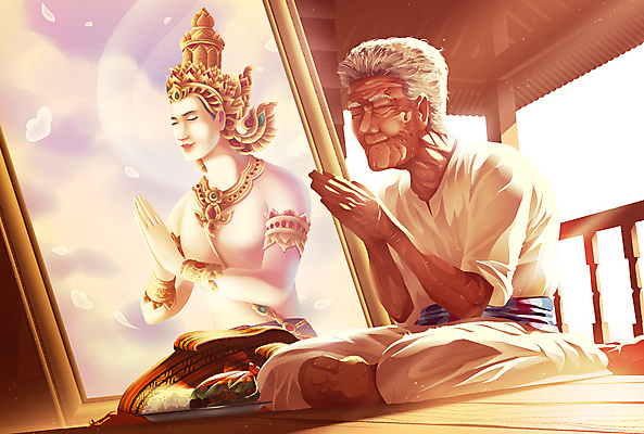 포토 JPG 해외이미지 행복 종교 음식 불교 일러스트 태국 천사 사람없음 평화 마음 사찰 가난 주기 천국 공유 기부 신앙심 해외일러스트 감정 아시아 컨셉 종교건축 모션 파일형식 이미지허브