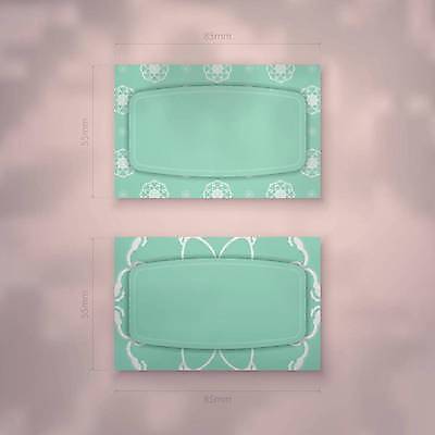 EPS 해외이미지 디자인 백그라운드 패턴 일러스트 명함 사람없음 세트 고급 민트색 목업 해외일러스트 컬러 컨셉 무늬 파일형식 벡터 이미지허브