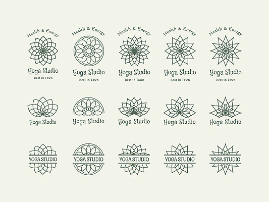 EPS 해외이미지 디자인 일러스트 추상 사람없음 세트 오리엔탈 심볼 만다라 해외일러스트 무늬 파일형식 벡터 이미지허브