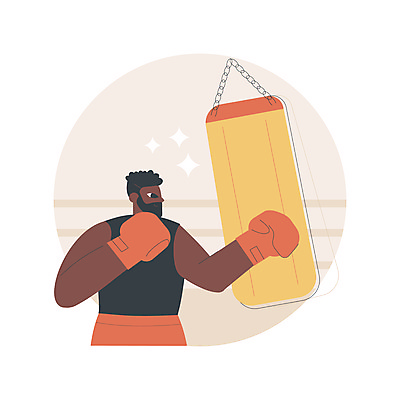 JPG 해외이미지 남자 스포츠 일러스트 한명 상반신 성인 운동복 운동 권투 권투글러브 연습 체육관 성인남자한명만 해외일러스트 1 옷 건강 사람 격투기 글러브 남자한명만 성인남자만 파일형식 이미지허브