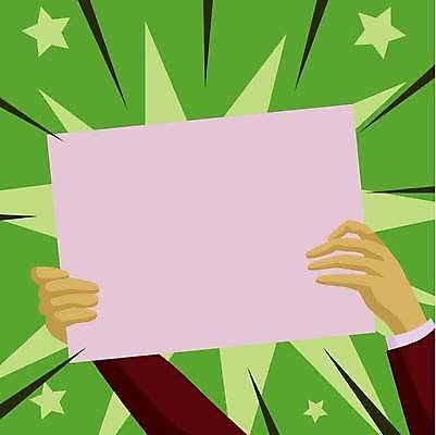 EPS 해외이미지 손 별 일러스트 프레임 들기 신체부위 사각형 카피스페이스 해외일러스트 자연요소 도형 모션 사람 공백 파일형식 벡터 이미지허브