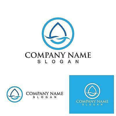 EPS 해외이미지 파도 일러스트 비즈니스 사람없음 물 파란색 물방울 원형 심볼 심플 해외일러스트 자연요소 도형 바다 컬러 파일형식 벡터 이미지허브