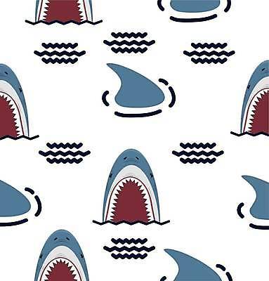 EPS 해외이미지 디자인 물결 여러마리 일러스트 입벌림 사람없음 패턴백그라운드 지느러미 상어 해외일러스트 다수 백그라운드 패턴 표정 어류 파일형식 벡터 이미지허브