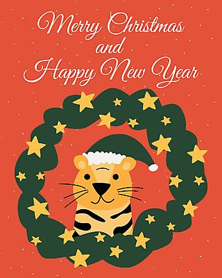 포토 JPG 해외이미지 동물 행복 포스터 크리스마스 겨울 일러스트 휴가 사람없음 장식 빨간색 화환 수확 축하 신용카드 호랑이 플랫 12월 만화 엽서 해피뉴이어 해외일러스트 계절 기념일 꽃 감정 컬러 컨셉 농업 포유류 금융 새해인사 날짜 편지 파일형식 이미지허브