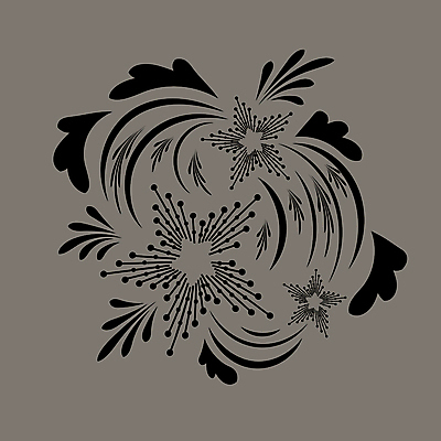 JPG EPS 해외이미지 디자인 꽃 잎 일러스트 미술 사람없음 검은색 회색 화려 민화 해외일러스트 식물 컬러 컨셉 문화예술 그림 파일형식 벡터 이미지허브