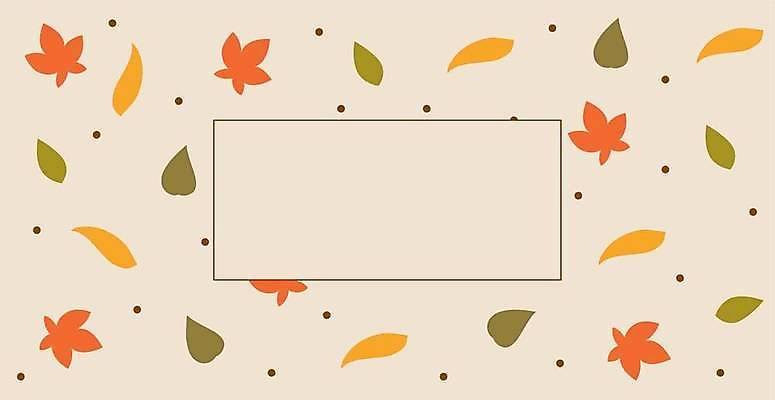 EPS 해외이미지 백그라운드 단풍 낙엽 일러스트 나뭇잎 사각프레임 사람없음 심플 베이지색 프레임일러스트 해외일러스트 컬러 잎 프레임 사각형 파일형식 벡터 이미지허브