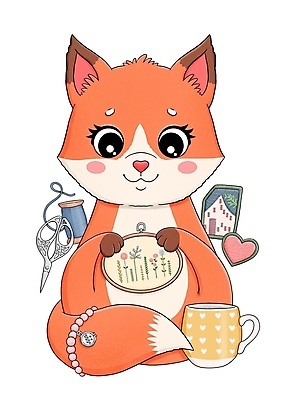 포토 JPG 해외이미지 동물 디자인 일러스트 베개 사람없음 장식 유행 고양이 뜨개질 낙서 바느질 만화 여우 자수 브로치 해외일러스트 장신구 포유류 침구 취미 반려동물 파일형식 이미지허브