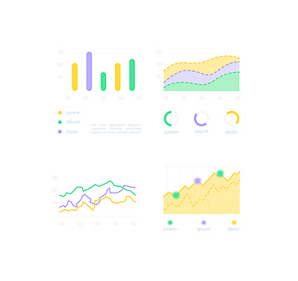JPG 해외이미지 일러스트 그래프 사람없음 UI 엘리먼트 해외일러스트 파일형식 이미지허브