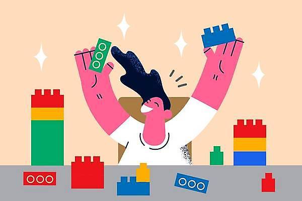 EPS 해외이미지 전신 라이프스타일 여자 어린이 의자 일러스트 놀이 한명 들기 앉기 소녀 상반신 블록 즐거움 소녀한명만 해외일러스트 1 감정 가구 모션 사람 생활 여자한명만 소녀만 파일형식 벡터 이미지허브