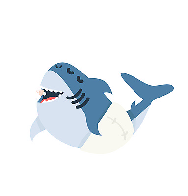 JPG 해외이미지 새끼 일러스트 사람없음 기저귀 상어 해외일러스트 동물 어류 아기용품 파일형식 이미지허브