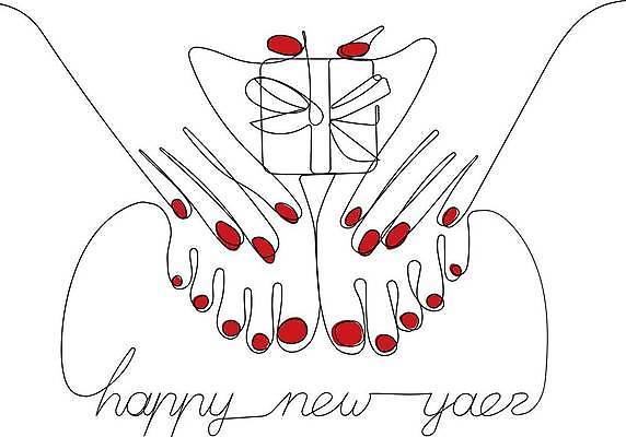 EPS 해외이미지 손 손글씨 크리스마스 라인일러스트 일러스트 발 들기 신체부위 선물상자 라인아트 매니큐어 손그림 해피뉴이어 드로잉 페디큐어 해외일러스트 기념일 선 모션 선물 미술 사람 상자 뷰티 화장품 새해인사 파일형식 벡터 이미지허브