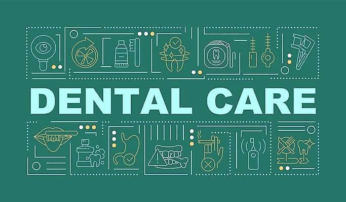 EPS 해외이미지 디자인 선 백그라운드 컨셉 일러스트 건강 타이포그라피 사람없음 치료 단어 입 플랫 치아 예방 돌봄 위생관리 치아건강 해외일러스트 문자 의학 모션 관리 신체부위 소화기관 파일형식 벡터 이미지허브