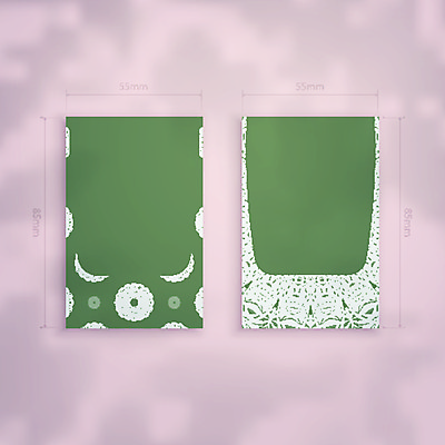 EPS 해외이미지 디자인 백그라운드 패턴 일러스트 명함 사람없음 초록색 세트 고급 목업 해외일러스트 컬러 컨셉 무늬 파일형식 벡터 이미지허브