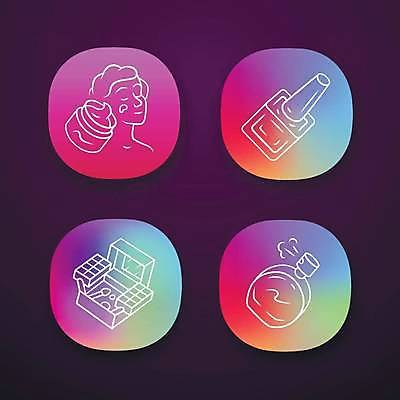 EPS 해외이미지 일러스트 사람모양 사람없음 컬러풀 화장품 어플리케이션 향수 매니큐어 그라데이션 메이크업박스 수분크림 해외일러스트 모양 컬러 상자 뷰티 파일형식 벡터 이미지허브