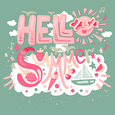 JPG 해외이미지 행복 요트 일러스트 캘리그라피 갈매기 아이스크림 수박 타이포그라피 사람없음 초록색 선글라스 태양 파티 체리 플라밍고 파인애플 레터링 스타일 키치 해외일러스트 자연요소 문자 감정 안경 컬러 컨셉 배_교통 과일 조류 디저트 이벤트 열대과일 파일형식 이미지허브