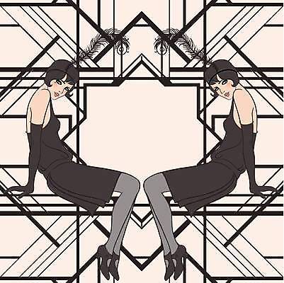 EPS 해외이미지 전신 헤어스타일 디자인 드레스 여자 일러스트 미술 성인 두명 그래픽 검은색 빈티지 화려 클래식 복고 스타일 성인여자만 해외일러스트 옷 컬러 컨셉 문화예술 사람 여자만 성인만 파일형식 벡터 이미지허브