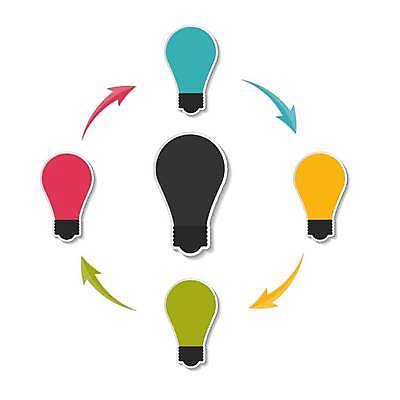 EPS 해외이미지 디자인 화살표 일러스트 비즈니스 전구 사람없음 그래픽 자료 인포그래픽 엘리먼트 해외일러스트 파일형식 벡터 이미지허브