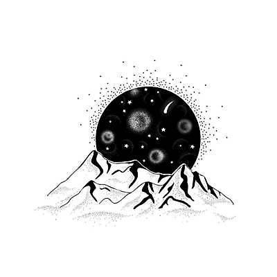 EPS 해외이미지 별 컨셉 일러스트 상상 산 창조 그림자 경사 세계 우주 하이킹 야간 신비 돌산 문신 명상 은하계 공상 천문학 산봉우리 웅장함 절정 혜성 산맥 해외일러스트 자연요소 교육 레저 봉우리 파일형식 벡터 이미지허브