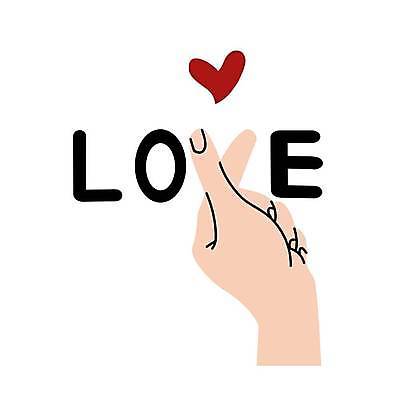 EPS 해외이미지 손 디자인 컨셉 일러스트 사랑 신체부위 하트 심볼 사인 해외일러스트 모양 감정 사람 파일형식 벡터 이미지허브