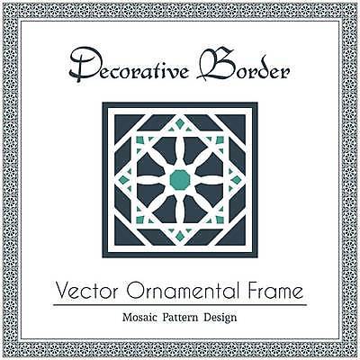 EPS 해외이미지 디자인 백그라운드 패턴 일러스트 프레임 타이포그라피 사람없음 장식 파란색 화려 기하학 엘리먼트 해외일러스트 문자 컬러 컨셉 무늬 파일형식 벡터 이미지허브