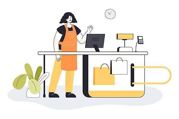 EPS 해외이미지 직업 캐릭터 잡화 옷 여자 백그라운드 유니폼 돈 일러스트 비즈니스 노동자 이야기 미소 사람 쇼핑 판매 세일 상점 기계 장비 흰색 작업 신용카드 시장 플랫 만화 계산대 서비스 상업 결제 슈퍼마켓 계산원 고립 체크아웃 해외일러스트 일러캐릭터 컬러 표정 금융 재산 파일형식 벡터 이미지허브