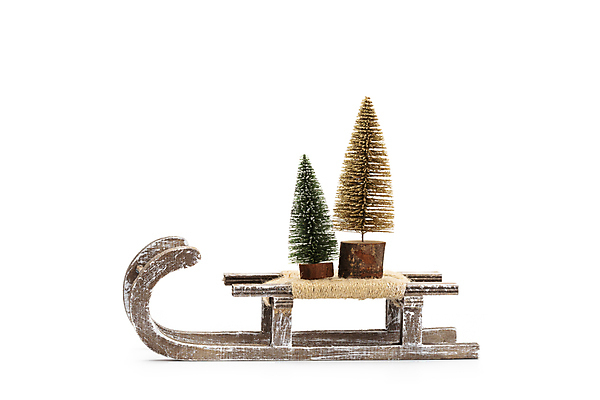 포토 JPG 해외이미지 실내 사람없음 크리스마스트리 미니어처 두개 흰배경 썰매 나무썰매 미니트리 해외포토 백그라운드 크리스마스 2 내부 모형 흰색 파일형식 이미지허브