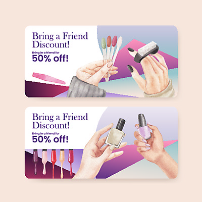 JPG 해외이미지 손 일러스트 들기 신체부위 보라색 티켓 손톱관리 상품권 네일샵 네일용품 할인쿠폰 해외일러스트 컬러 모션 사람 상점 미용용품 네일아트 쿠폰 파일형식 이미지허브