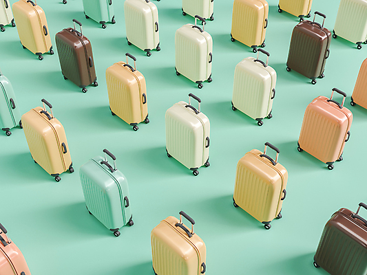 포토 JPG 해외이미지 패턴 그림자 사람없음 여름휴가 바캉스 3D 캐리어 일렬 민트색 해외포토 컬러 무늬 휴가 여행가방 디지털합성 파일형식 여름_계절 이미지허브